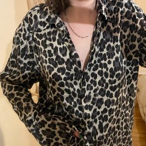 Vintage Silky leopard shirt